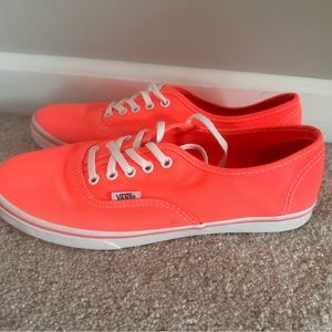 Highlighter Coral Vans